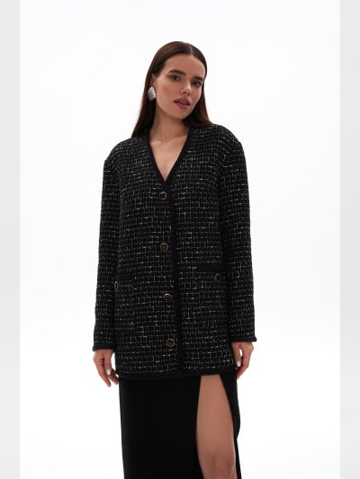 Кардиган женский классический с V-вырезом