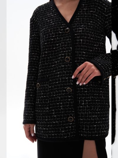 Кардиган женский классический с V-вырезом