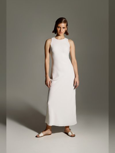 Платье миди женское прилегающего силуэта