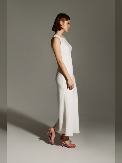 Платье миди женское прилегающего силуэта