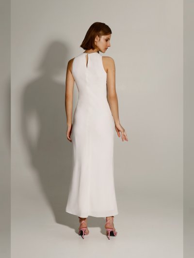 Платье миди женское прилегающего силуэта