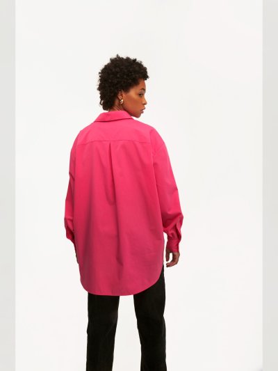 Блузка женская оверсайз с асимметричным низом