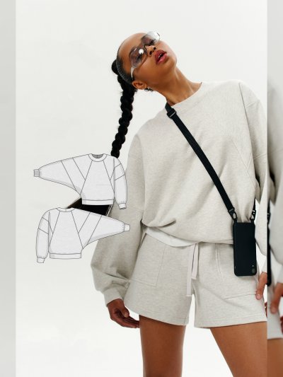 Свитшот женский оверсайз