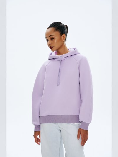 Худи женский укороченный с капюшоном