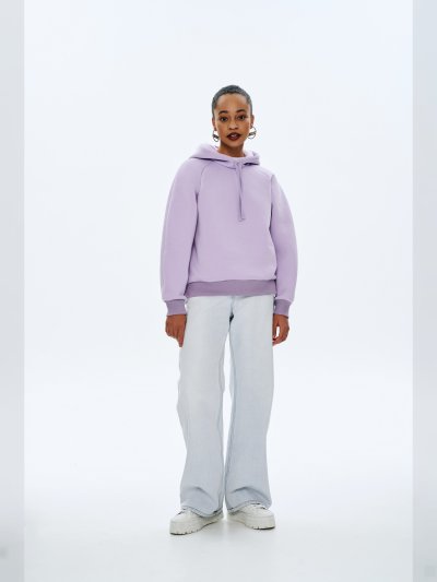 Худи женский укороченный с капюшоном