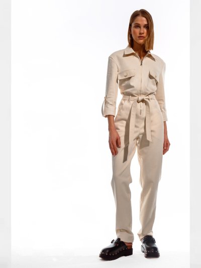 Комбинезон женский с поясом