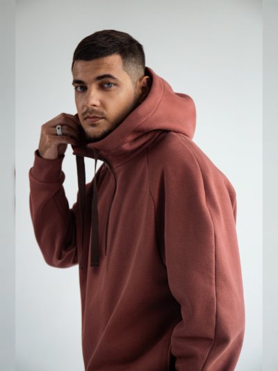 Худи мужской с капюшоном на молнии